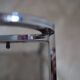 Vintage chrome metal saddle