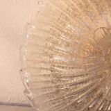Italian Transparent Murano Glass Ceiling with Flower