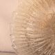 Italian Transparent Murano Glass Ceiling with Flower