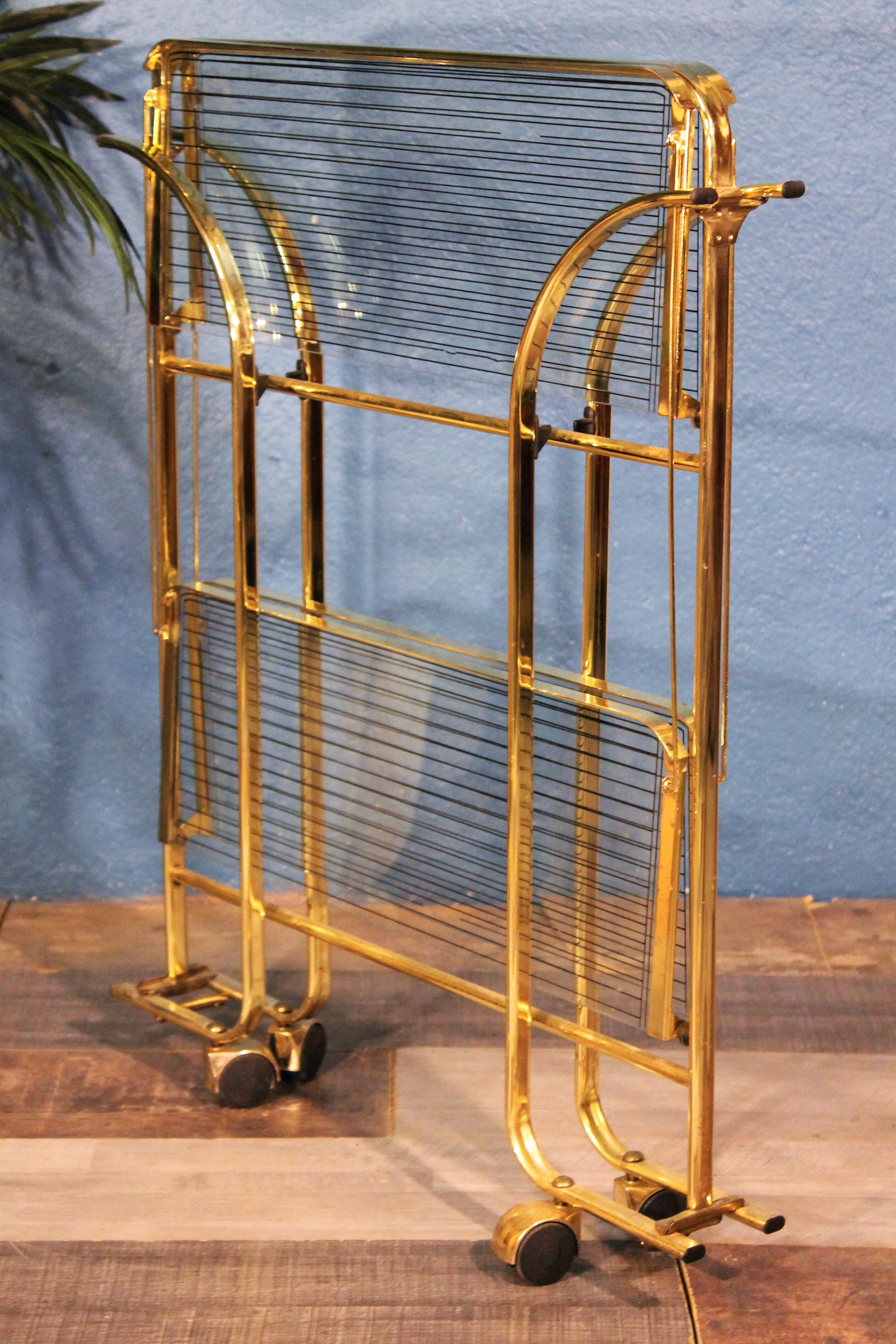 Metal-glass trolley 1970s