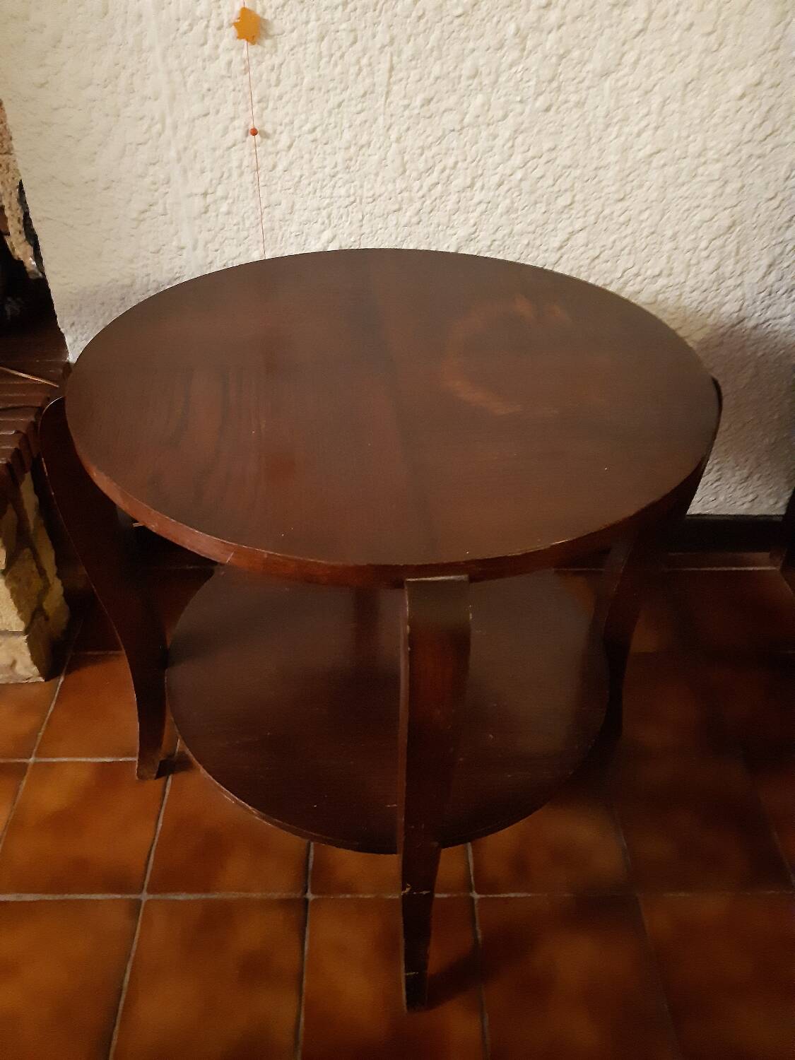 1950s Art Deco pedestal table in oak