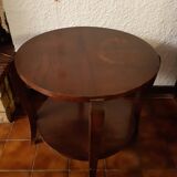 1950s Art Deco pedestal table in oak