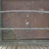 Wooden bird cage with feeder