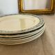 Plates flat porcelain Iron earth Vintage antique tableware