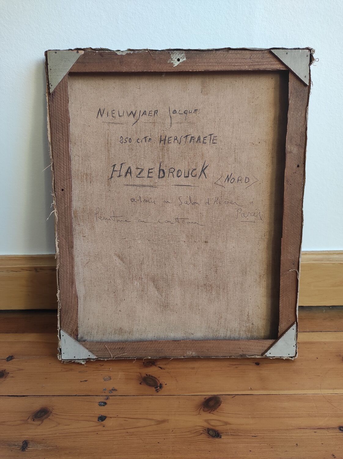 Oil painting by "Jacques Nieuwjaer", 1968