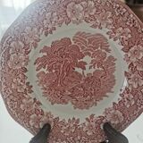 Vintage dessert plate Enoch Wedgwood (Tunstall). Pink Woodland model