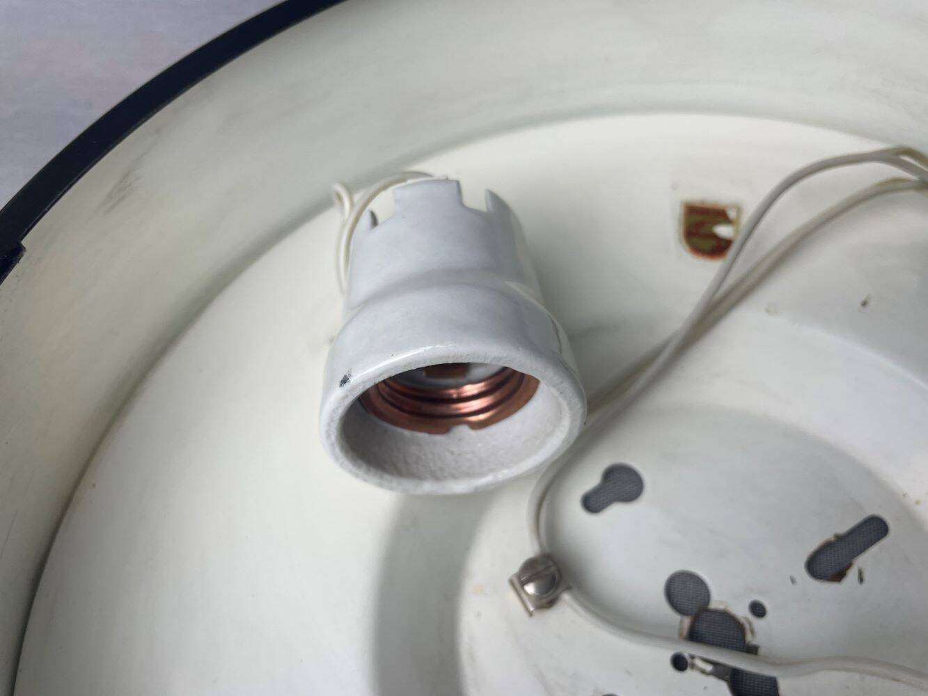 glass  ceiling or wall flush mount lamp by Philips