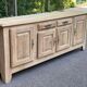 Vintage sideboard in solid oak from France, 20th century, 250cm