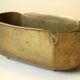 Handmade marked solid brass jardiniere, vintage from the 1960s