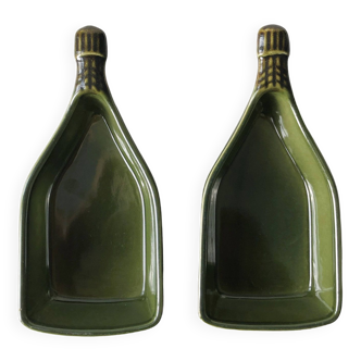 Set of 2 dishes - ceramic bottle ramekins