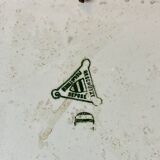 Art Nouveau wardrobe in pine with ceramic tiles, early 20th century.