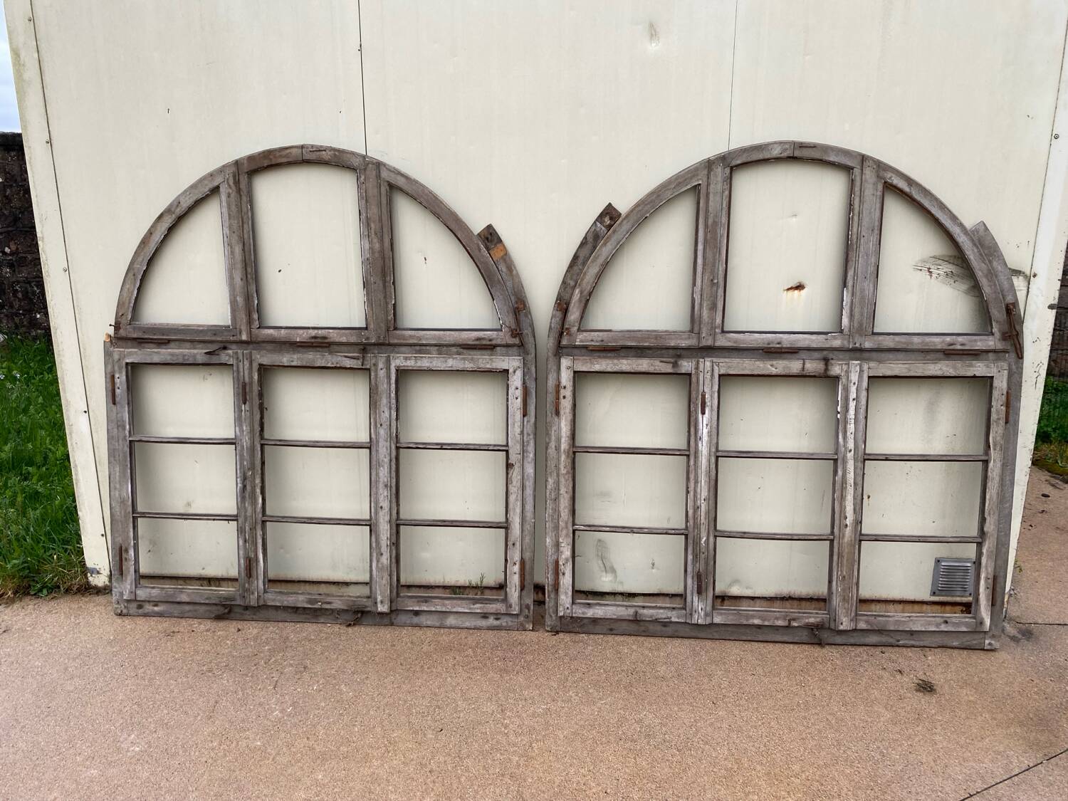 Factory window frame pair