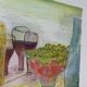 Still life painting on canvas