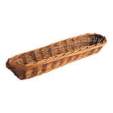 Long rattan basket