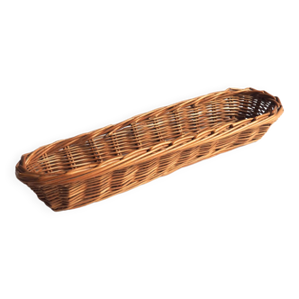 Long rattan basket