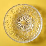 Glass Bowl: Mid-Century Floral Bohemia Plate, Sklo Union / 1960s