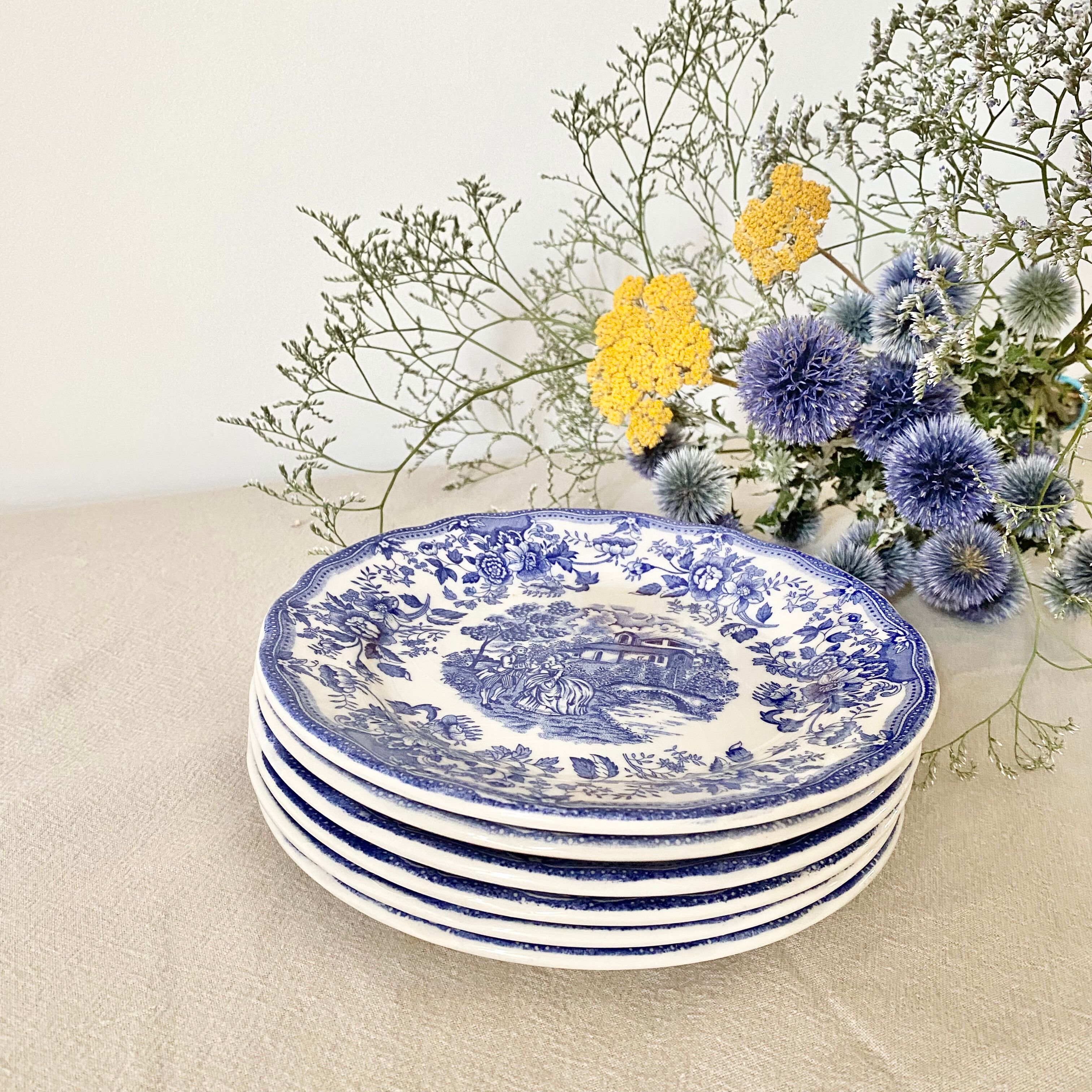 English dessert plate