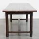 Long Antique English Elm Dining Table from the Early 19th Century