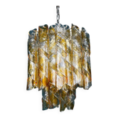 Vintage Murano Torciglioni chandelier by AV Mazzega, Italy, 1970s
