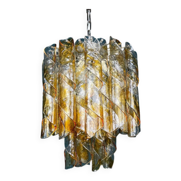 Lustre Murano Torciglioni par AV Mazzega, Italie, années 1970