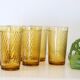 Lot de 6 verres ambrés