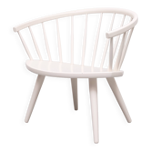 Chaise lounge Arka White Yngve Ekström Stolab Suède 1955