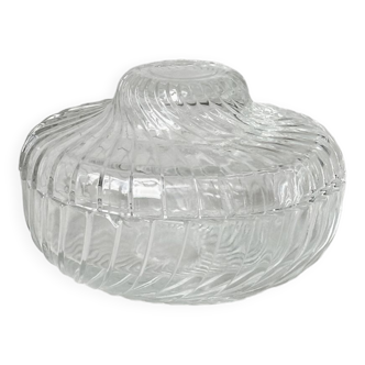 Crystal sugar bowl.