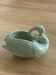 Almond green ceramic swan
