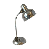 Industrial desk lamp 1950 in polished metal Bauhaus type