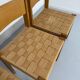 4 chaises bois et corde design Robert et Trix Haussmann  Dietiker vintage
