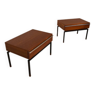 Paire de tables de chevets 1960