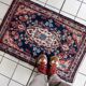 Handmade antique Persian Hamadan rug 71cm x 106cm, 1920s