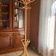 Wooden parrot coat rack
