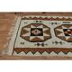 1970s Vintage Turkish Oushak Handmade Wool Cotton Beige Runner Rug 87x326