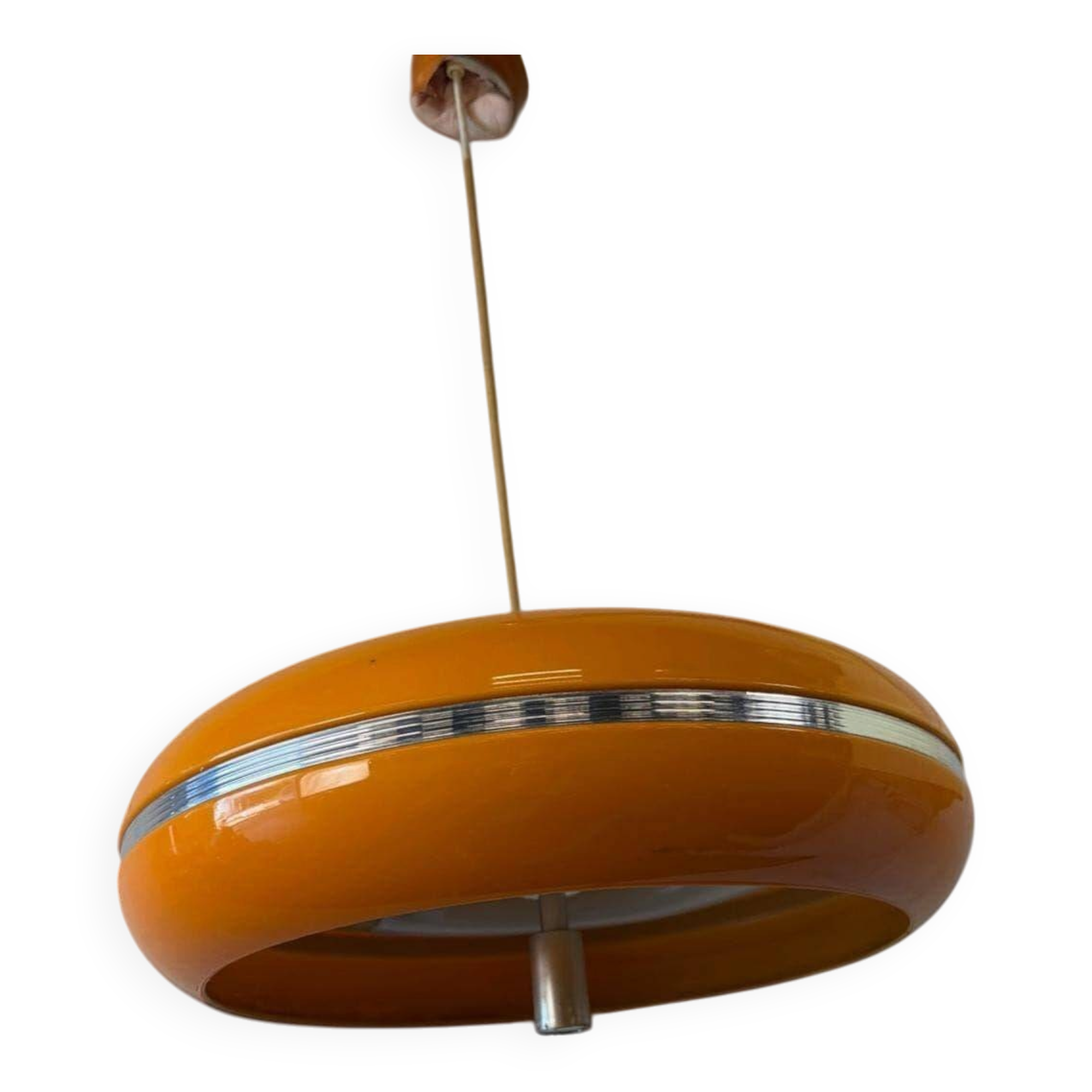 Suspension vintage orange space age UFO