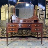 Restored mahogany English dressing table