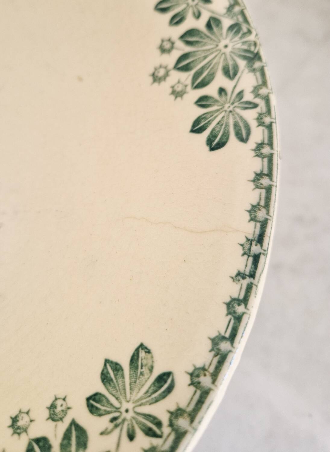 Vintage Terre de Fer compote bowl, Harlem model