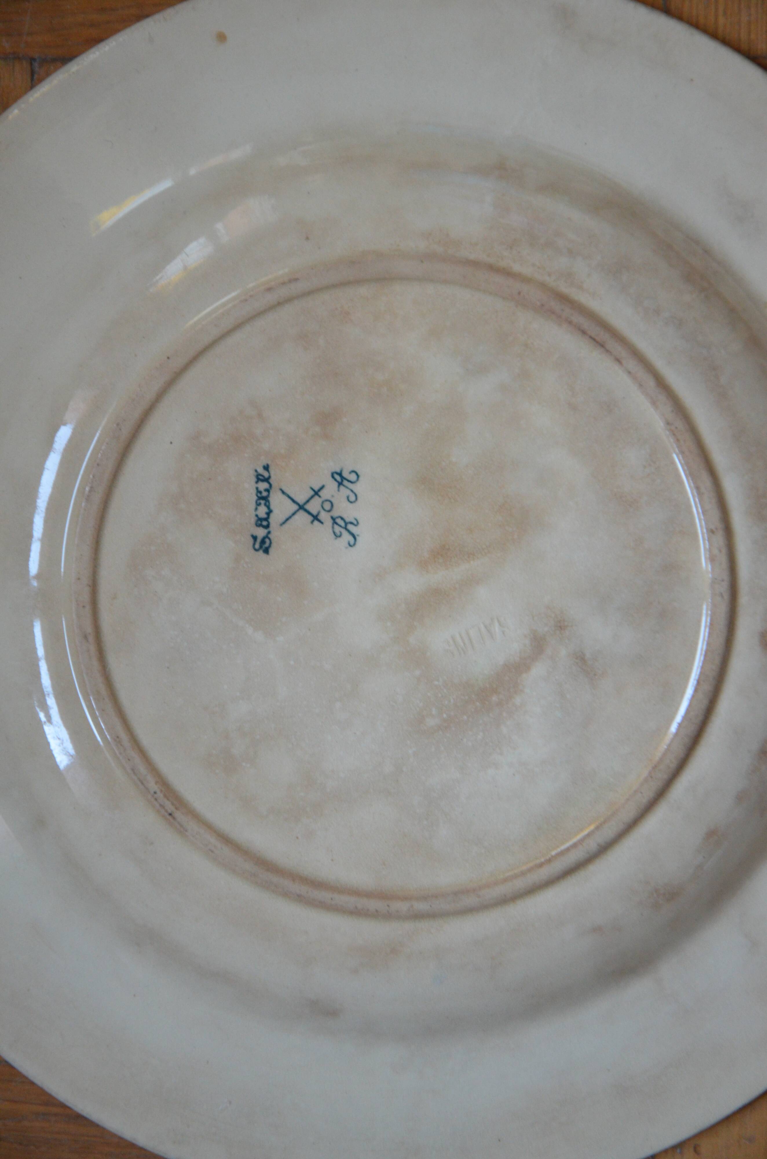 Lot 6 plates old creves Saxony