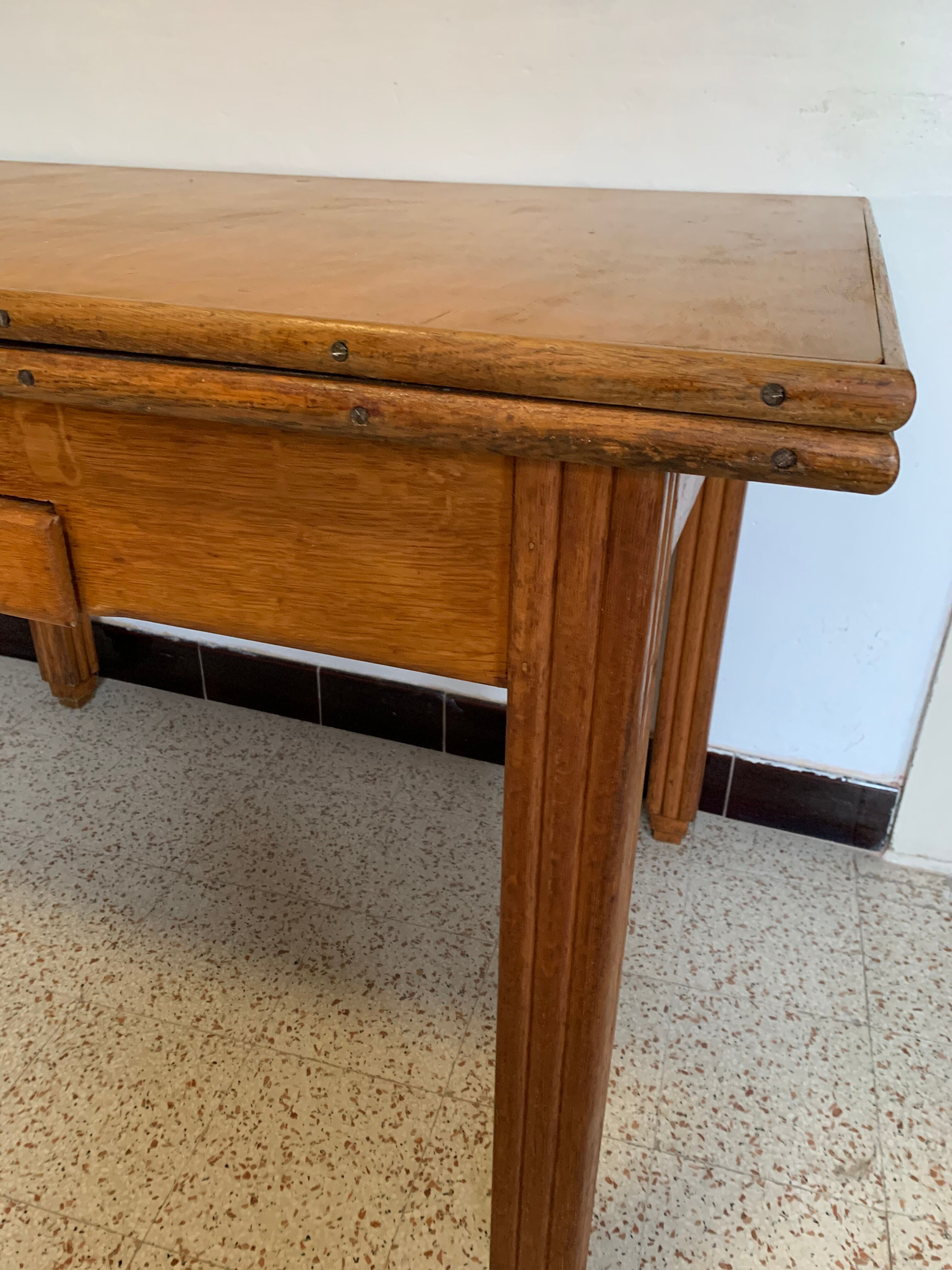 Living table wooden extension vintage