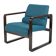 Chaise Pétrole et Marron par Martin Stoll pour Giroflex