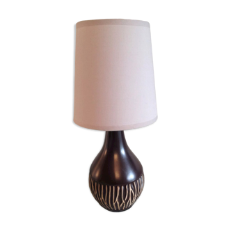 Brown / vintage ceramic bedside lamp 60s-70s