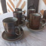 Service à café grès vintage