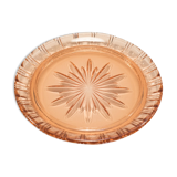 Plat en verre rose