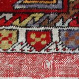 Tapis vintage fait main Yastik turc 48cm x 107cm (1950s)