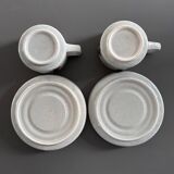 Pair of cups with rooster decor