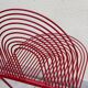 Swing Chair Jutta and Herbert Ohl Rosenthal Lübke 1982 Lacquered Red Steel