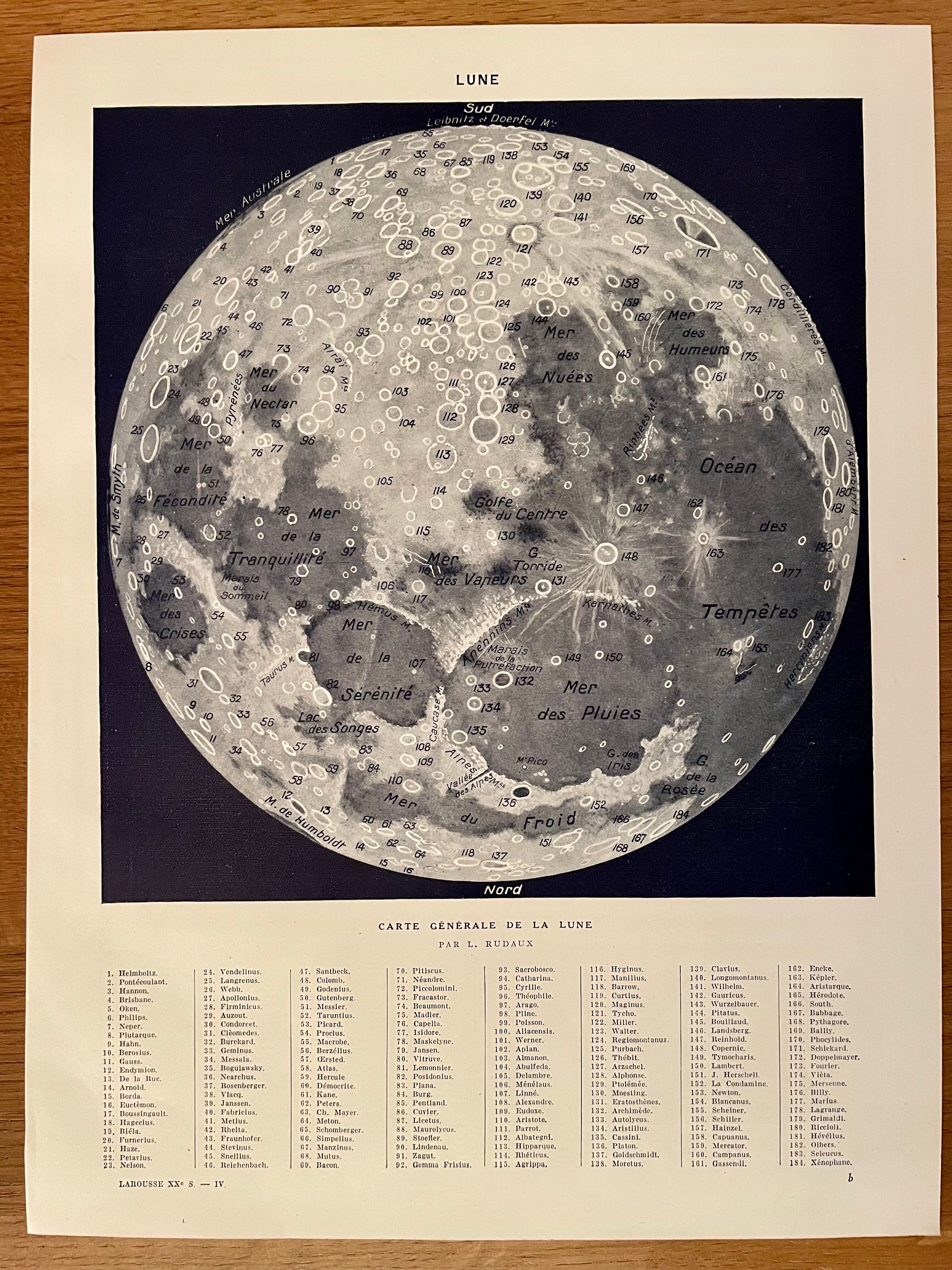 Photographic plate on the moon - 1930