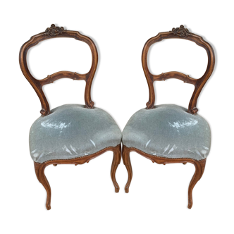 Lot deux chaises style Louis XV