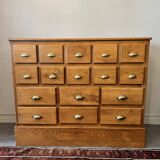 16 drawer counter in solid oak