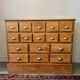16 drawer counter in solid oak